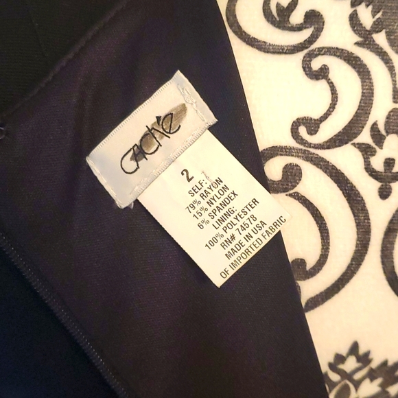 Cache Vintage Bodycon sheath dress Sz 2 Cocktail Dress - Picture 4 of 4